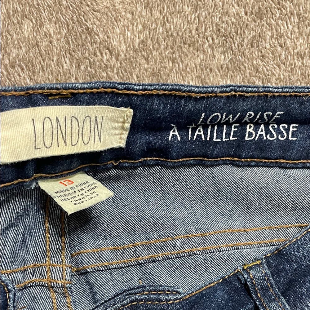 Low Rise Blue Jeans - Picture 2 of 3